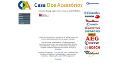 Desktop Screenshot of casadosacessorios.com