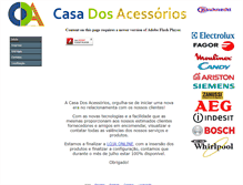 Tablet Screenshot of casadosacessorios.com